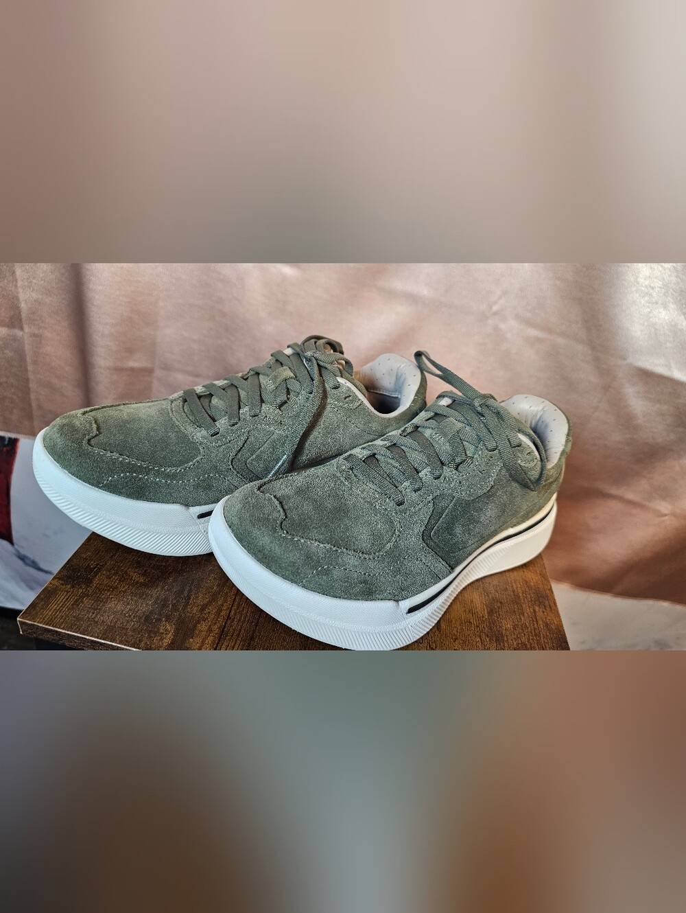 AHNU Sequence 1.1 Suede Sneakers Women's 6 EU37 Burnt Olive NIB
